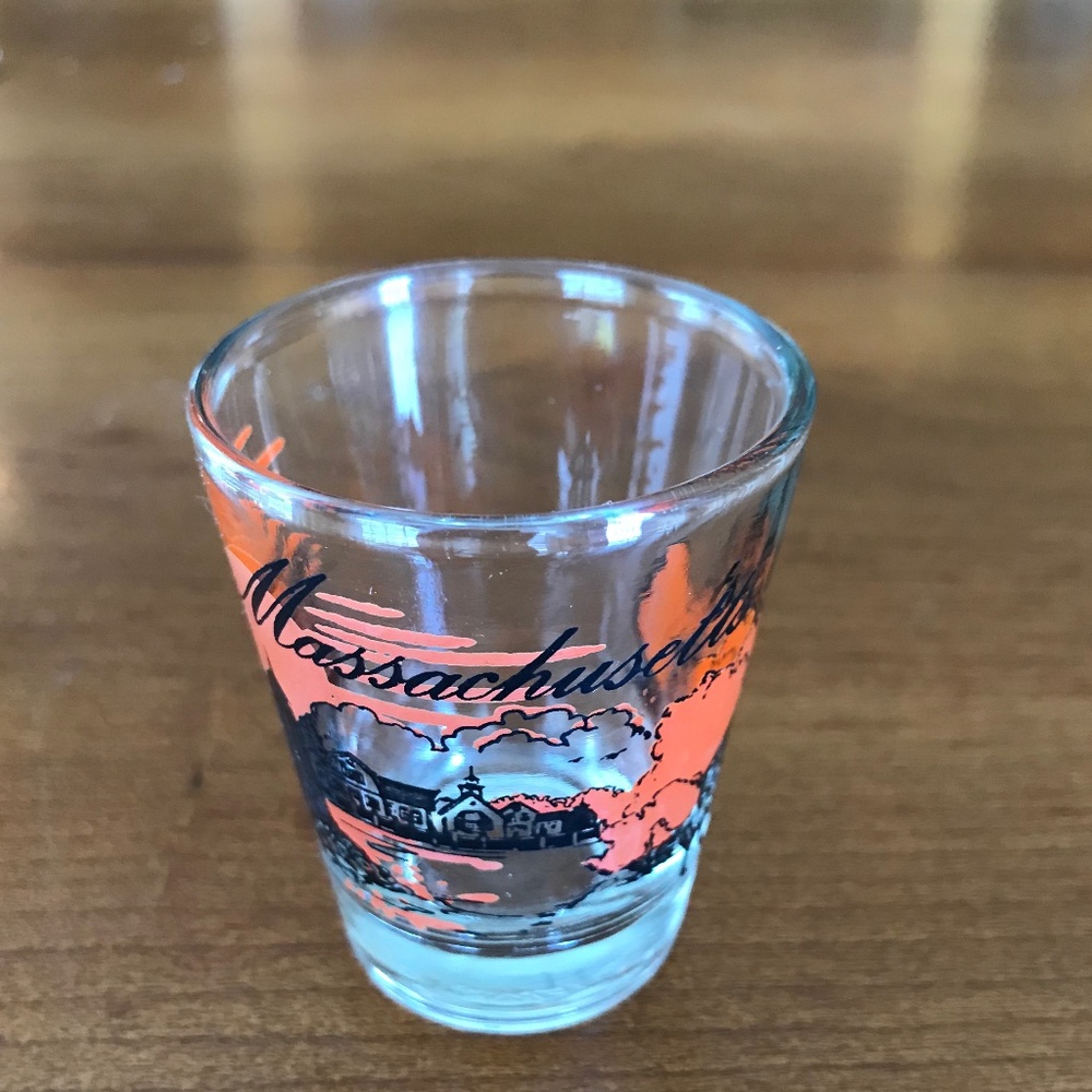 Shot Glass Massachusetts